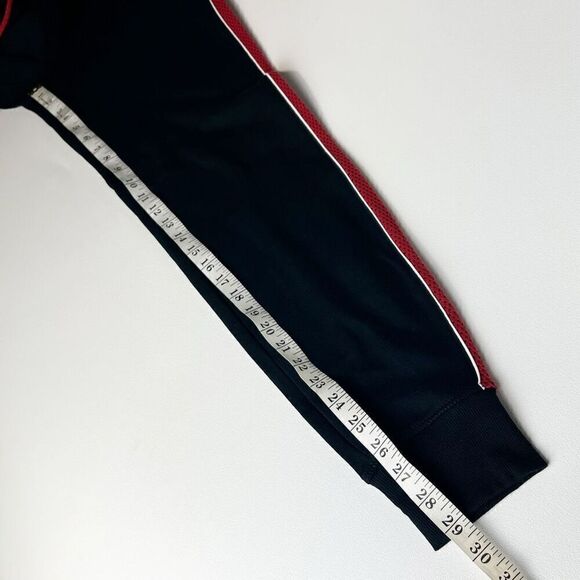 Tommy Hilfiger Sport Track Pants in Black with Red Mesh Stripes - Size M NWOT - Picture 9 of 9